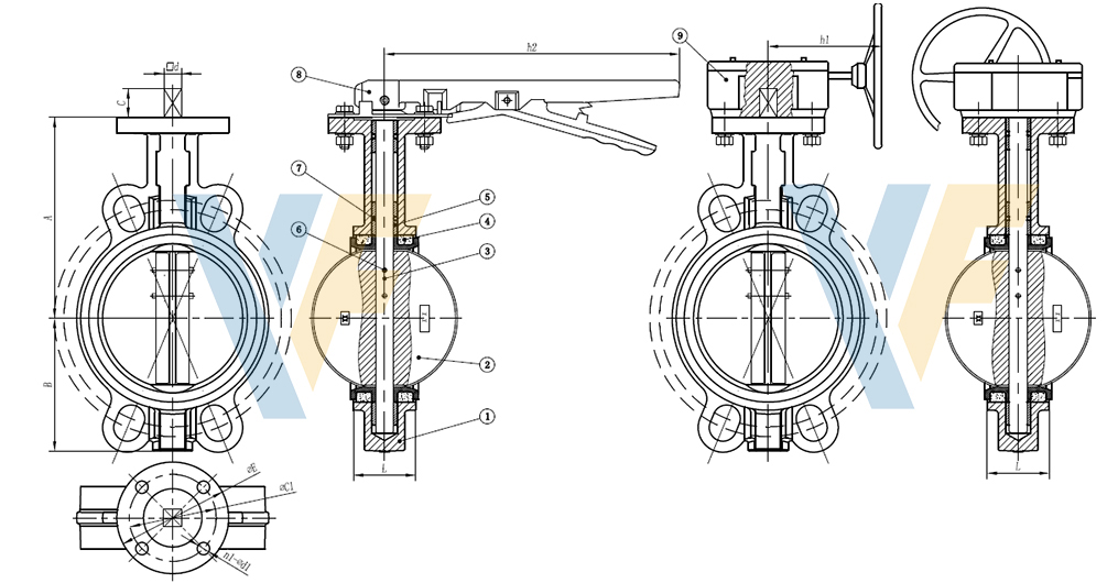 Wafer Universal Butterfly Valve