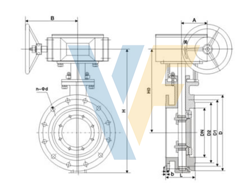 Hard Seal Triple Eccentric Butterfly Valve