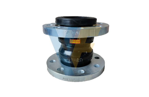 Double sphere rubber joint carbon steel flange PN16