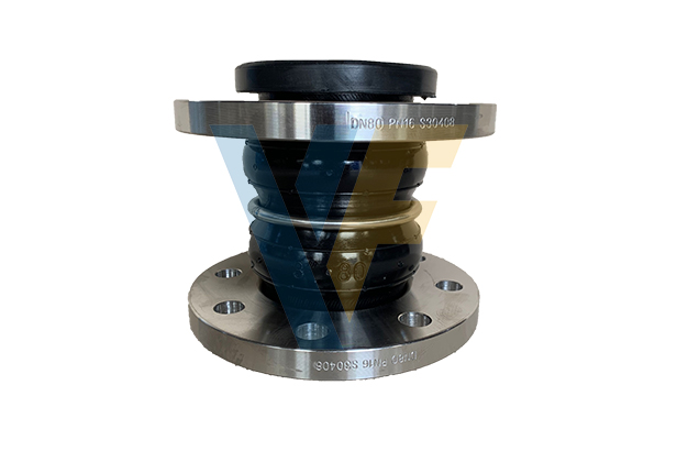 Double sphere rubber expansion joint SS304 flange PN16