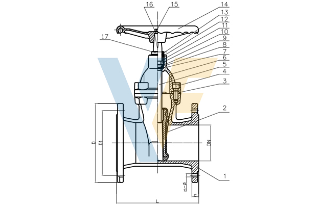 PN25 BS5163 Resilient Gate Valve