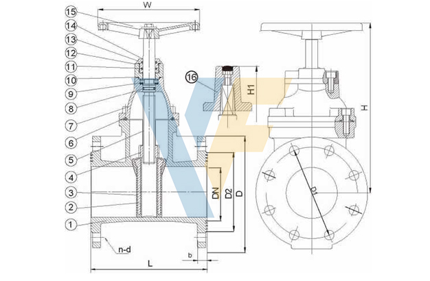 JIS 10K Non-Rising Stem Resilient Seated Gate Valve