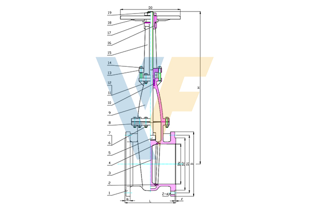 OS&Y Metal Seated Gate Valve