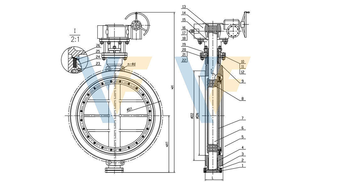 Triple Offset Wafer Butterfly Valve