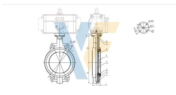 Pneumatic Butterfly Valve