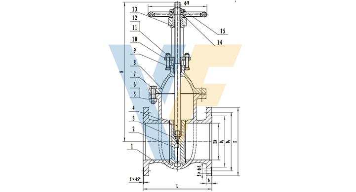 GOST Cast Iron Gate Valve